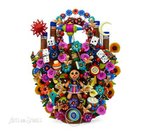 Load image into Gallery viewer, Arbol de la Vida "Mexican Party" 8"x 8"