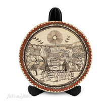 Load image into Gallery viewer, Plato paisaje Boda en el pueblo 12"