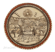 Load image into Gallery viewer, Plato paisaje Boda en el pueblo 12"