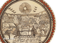 Load image into Gallery viewer, Plato paisaje Boda en el pueblo 12"