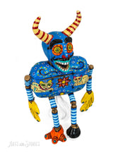 Load image into Gallery viewer, Puppets Diablo Azul  35"x 10"