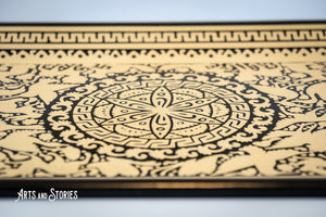 Tray Kaky center ceremony 21"x14"