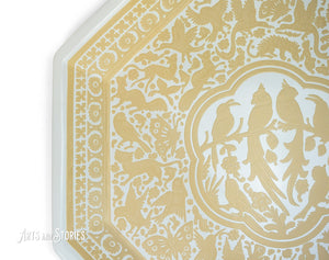 Octagonal Tray Birds NOMBRAR