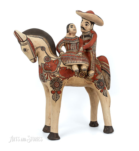Sculpture Caballo charro paisaje 17