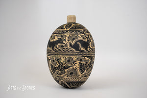 Jicara Bird Flowers 9"