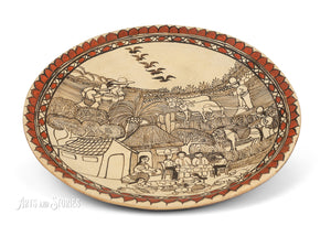 Plato paisaje Familia 12"