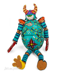 Puppets diablo turquesa 20"x8"